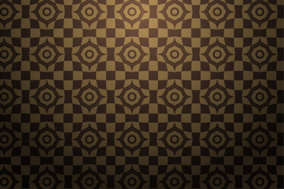 Circle Square Brown Vintage Pattern Back Review
