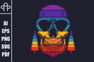Skull Tree Pine Retro Illustration Review